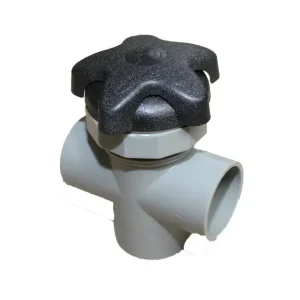 Gereduceerde Prijs Diverter Valve - 2 S x 2" S x 2" S, Star Handle, Black