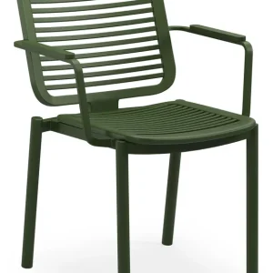 Fano stapelbare tuinstoel in groen aluminium Koopje