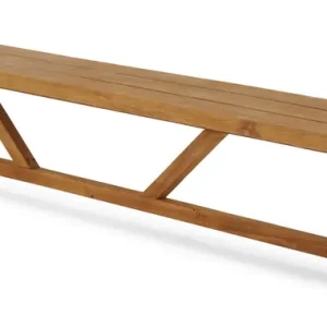 Beauville bank gerecycleerd in teak voor 6 tot 8 personen - B 330 x D 40 x H 45 cm Korting