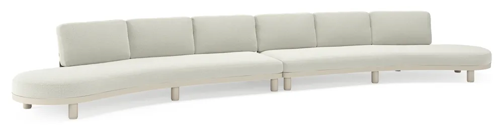Nieuw Donato loungebank in beige aluminium met all weather sunbrella® luxe Lopi Bud kussen
