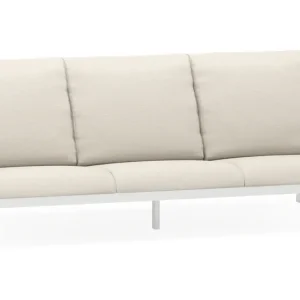 Zen‘so loungebank 3-zit in wit aluminium met lopi marble all weather sunbrella® luxe kussen Laatste Kans