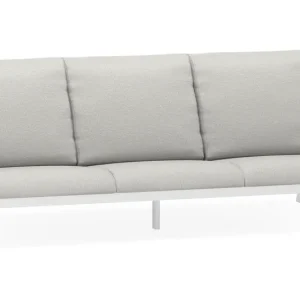 Zen‘so loungebank 3-zit in wit aluminium met savane nimbus all weather sunbrella® luxe kussen Flitsaanbieding