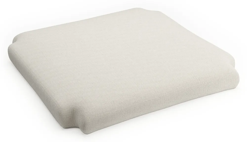 Amaro stoelkussen in All Weather Sunbrella® Luxe Natte White Exclusieve Aanbieding