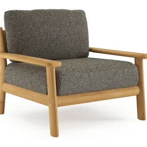 Aanbieding Amaro loungestoel in teak met marbella tunder all weather cosytica kussen