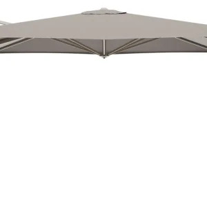 Aanbieding Minore zweefparasol met tiltfunctie in beige aluminium en Wander Manioc All Weather Sunbrella® Luxe parasoldoek - L1 280 x L2 370 cm (zonder voet)